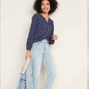 Old Navy Relaxed Popover Blouse for Women